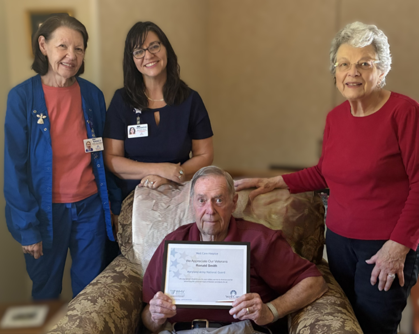 Hospice Veterans pinning photos (2)